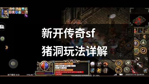 新开传奇sf猪洞玩法详解