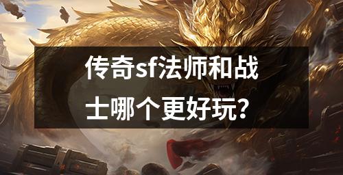 传奇sf法师和战士哪个更好玩？