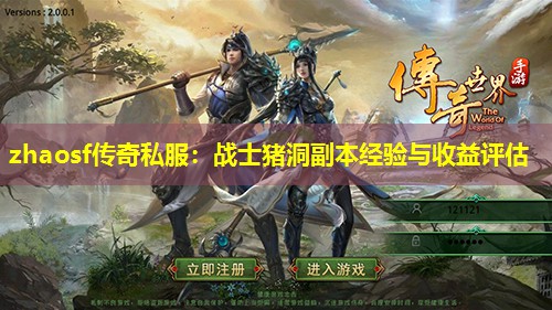 zhaosf传奇私服：战士猪洞副本经验与收益评估